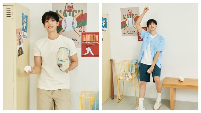 中信兄弟全新品牌「Baseline」邀請SEVENTEEN DK擔任代言人。（圖／中信兄弟球團提供）